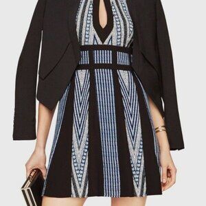 NEW with Return Tag BCBGMaxAzria Perla Dress Sleeveless Blue White Black Size 8